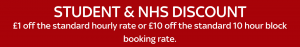 Student and NHS Discount offer